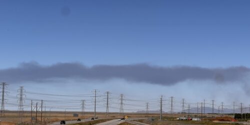 Smoke from Fires in Davis County controlled burns