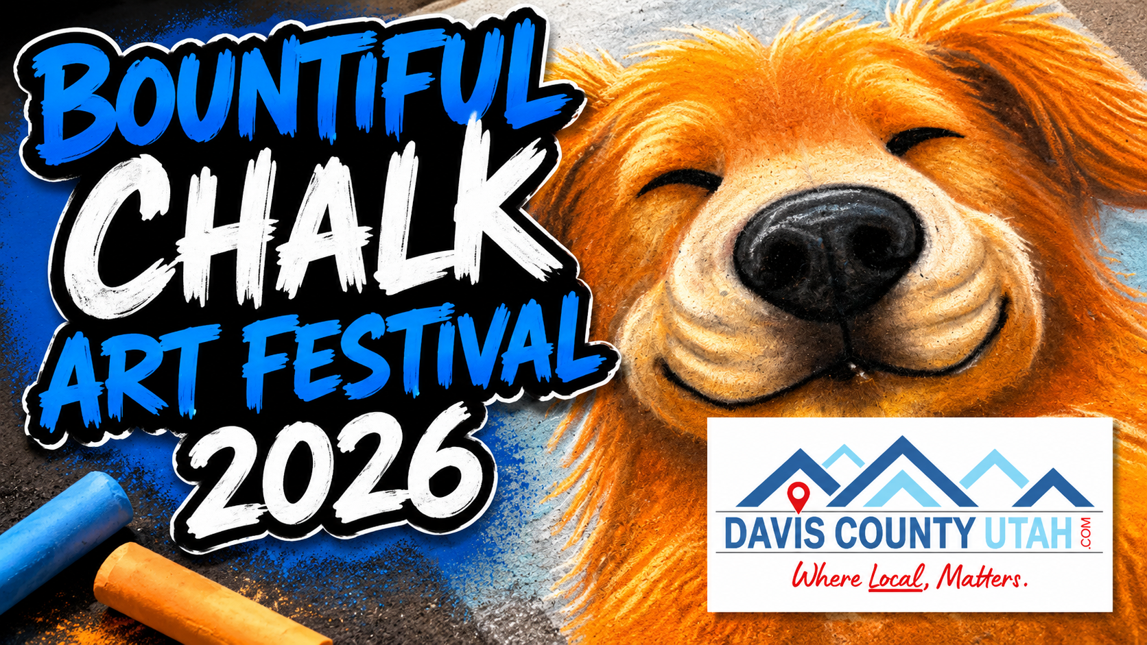 Bountiful Chalk Art Festival 2026 on Historic Main Street in Davis County, Utah