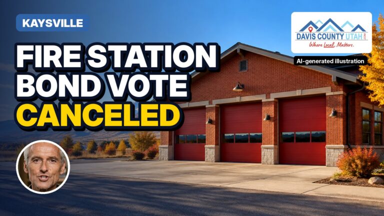 Kaysville Cancels Nov. 3 Fire Station Bond Election; Question Stays on Ballots but Won’t Be Counted