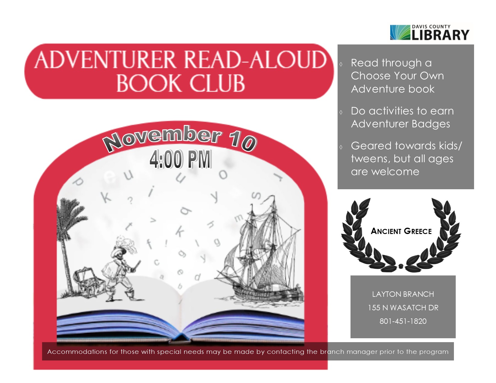 Adventurer Read-Aloud Book Club