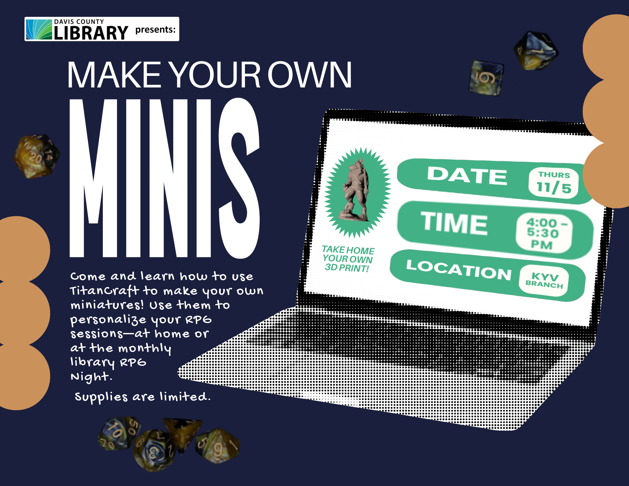 Make Your Own Minis, Davis County Library