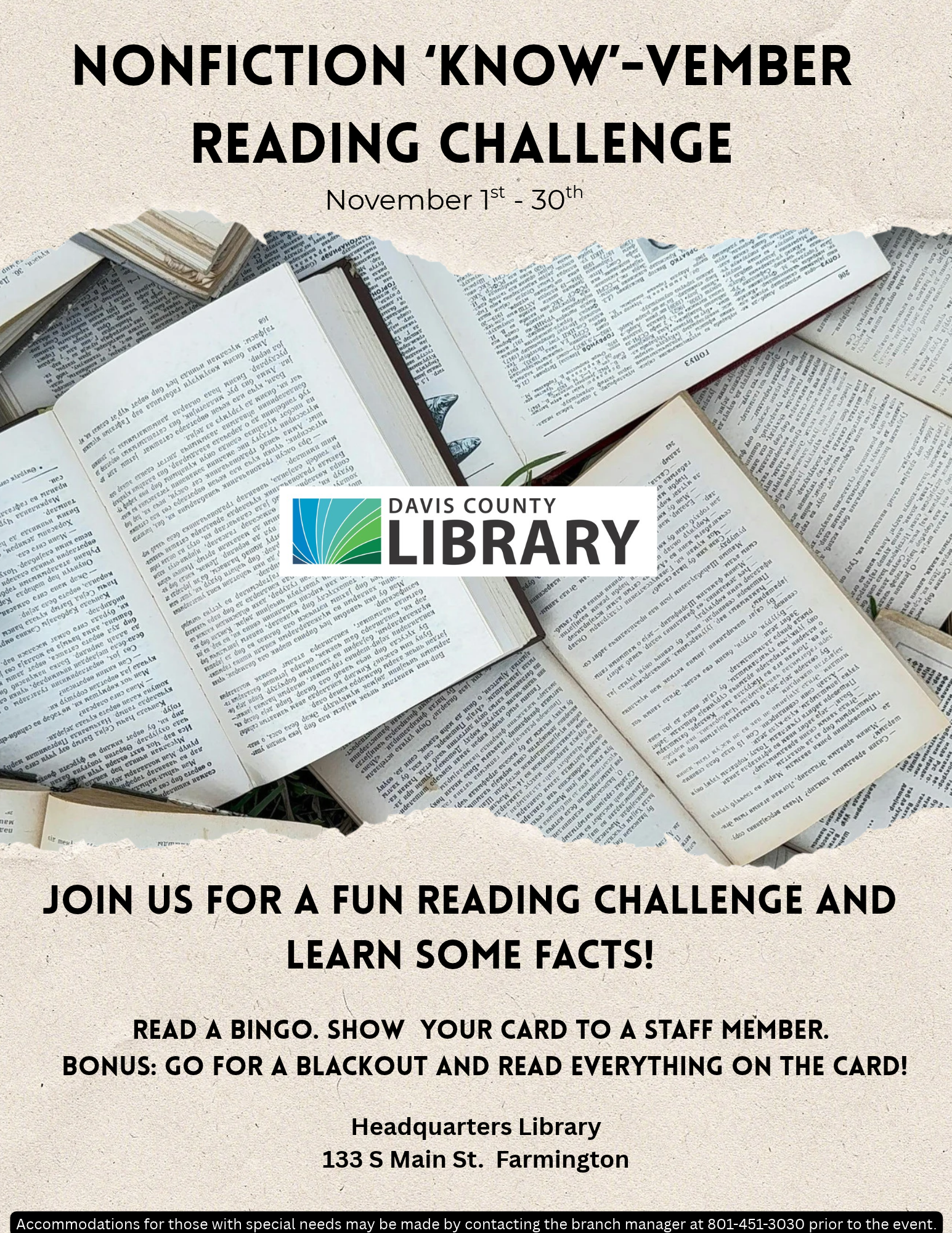 Nonfiction Know-vember Reading Challenge