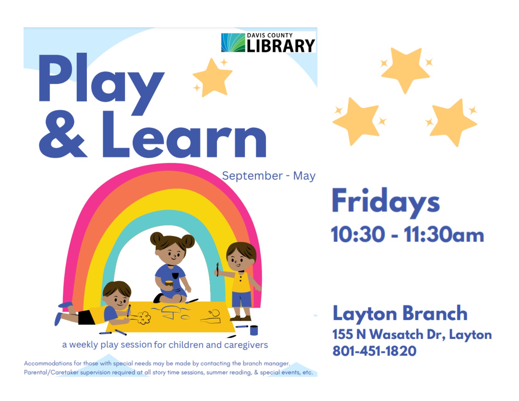 Play and Learn, Davis County Library
